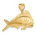 14K 3-D Female Dorado (Mahi-Mahi) Charm_voghion.com