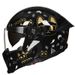 3C-Certified Full-Face Motorcycle Helmet – Dual Visor (Clear/Tinted/Chrome), ABS Shell, 8 Colorways & 4 Sizes For Urban Commuters_voghion.com