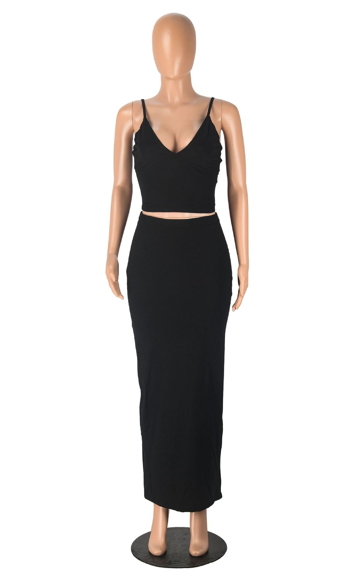 K Sexy New Women's Clothing Crop Top And Pencil Skirt Set_voghion.com