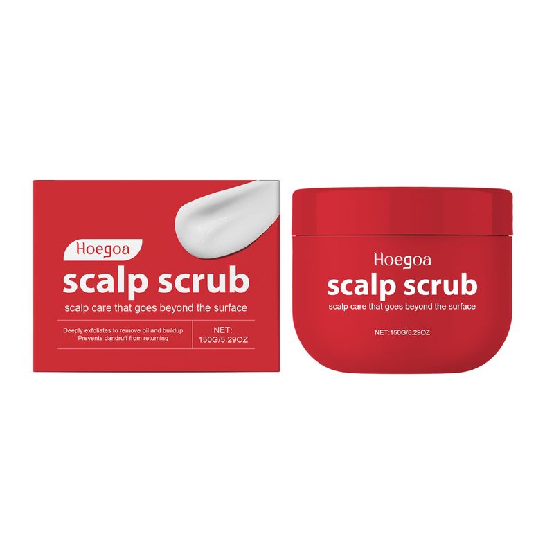 HOEGOA Scalp Scrub For Nutritious Moisturizing Dried And Smooth Hair, Hair Cleansing Shampoo_voghion.com