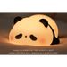 Dessin animé Panda Rechargeable et enfichable Double usage Guérison Soulagement du stress Aide au sommeil nocturne Protection douce des yeux Lumière blanche_voghion.com