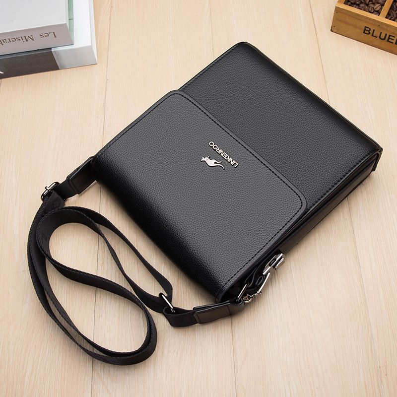 Nuova borsa a tracolla da uomo con chiusura a password antifurto Kangaroo, stile business casual, con custodia verticale_voghion.com