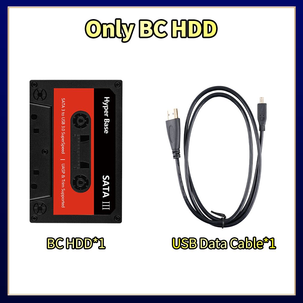 Game Hard Drive With Batocera 40 Built-in 52000+ Retro Games Emulator PS3/PS2/WII/N64/SNES/MAME/Gamecube Gaming HDD For_voghion.com