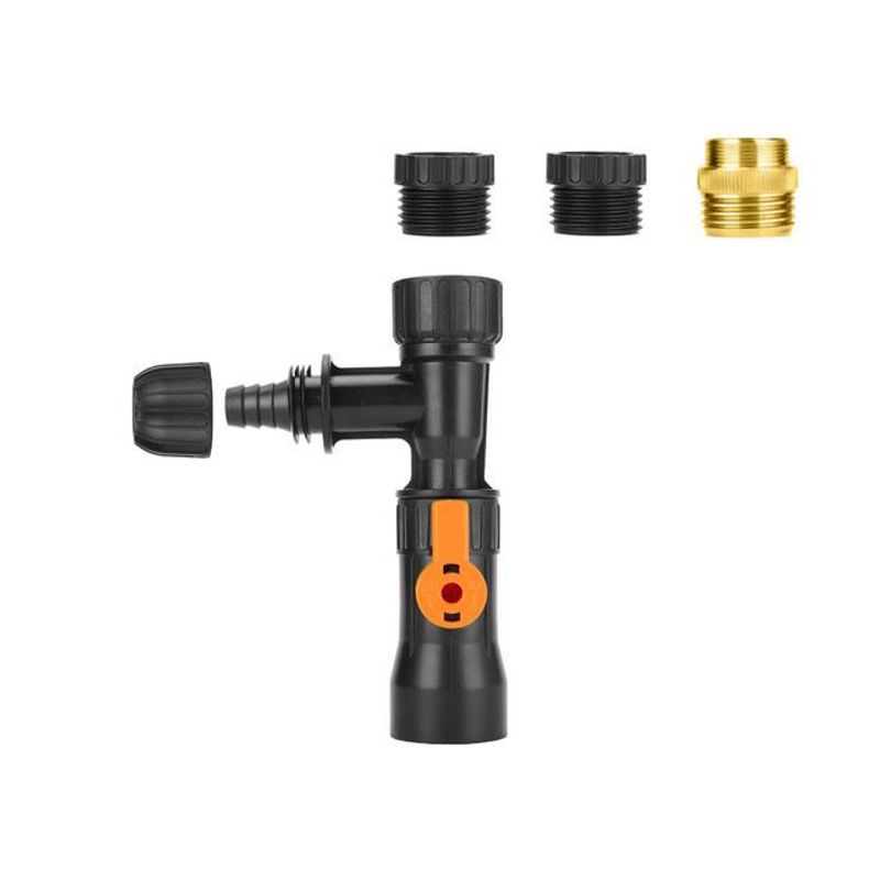 3-Way Faucet Type Fish Tank Cleaning Splitter Watering Connector Faucet Water Changer Water Changer Pump Plastic Cleaning Tool_voghion.com