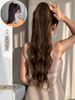 Artiglio per estensione coda di cavallo 22-24 pollici Clip dritta ondulata riccia in parrucchino Un pezzo A Jaw Long Pony per donna blu con_voghion.com
