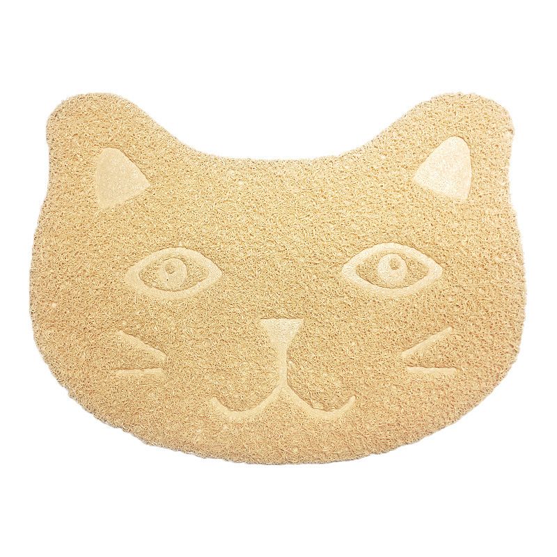 Voerbak voor huisdieren, kattenbakmat voor hondentoilet, PVC-mat voor kattenpootjes_voghion.com
