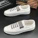 Zees 2025 New European Style Men's Summer Breathable Canvas Brand Casual Korean Version Trendy Versatile Slip-On Shoes_voghion.com