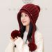 LazyZoom 2020 Nuovo stile coreano lavorato a maglia con tre pompon da donna, cappello caldo foderato in pile alla moda per autunno e inverno con protezione per le orecchie_voghion.com