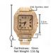 BlazeRome Men's Hip-Hop Watch - Square Full Diamond Dial With Roman Numerals_voghion.com