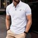Men's Clothing Business Shirt With Lapel And Short Sleeves And Camel Embroidery Business Casual Daily Tops_voghion.com