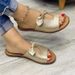 Korean Version Solid Color Bow Flat Casual Fashion For Women's Home Cool Slippers_voghion.com