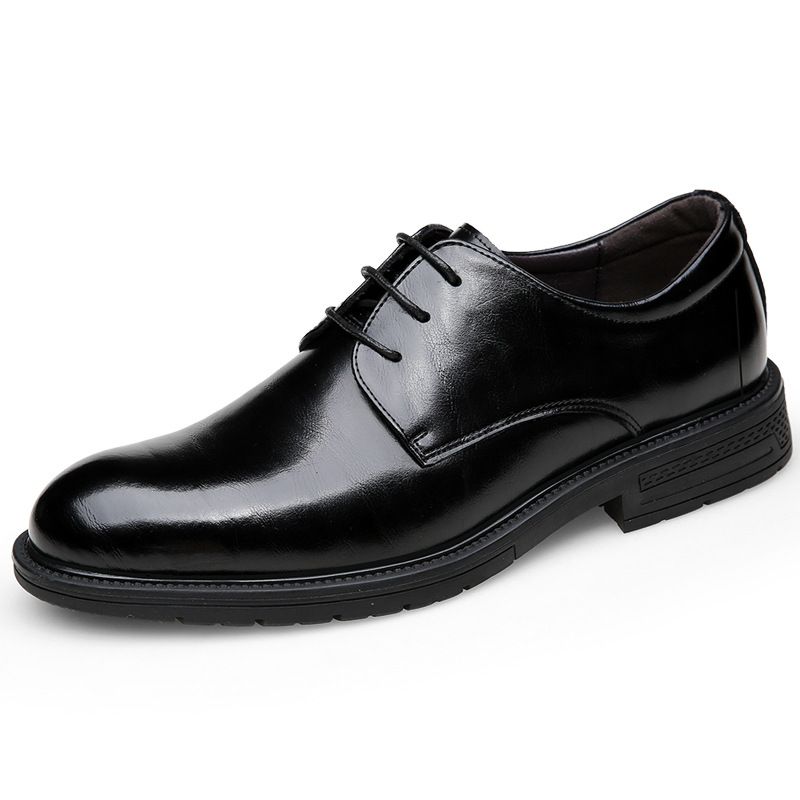 Unbeatable Quality 2024 Spring And Autumn Season Large Size Trend Genuine Leather Korean Edition Business British Casual Dress Men's Shoes_voghion.com