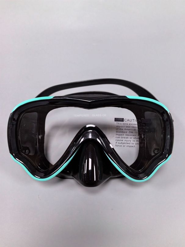 Taucherbrille Volltrockenes gehärtetes Glas Antibeschlag-Silikon-Schnorchelmaske Taucherbrille für Erwachsene_voghion.com