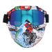 Harley Riding Water Transfer Pattern Halloween Skull Mask Detachable Windproof Sand Helmet_voghion.com