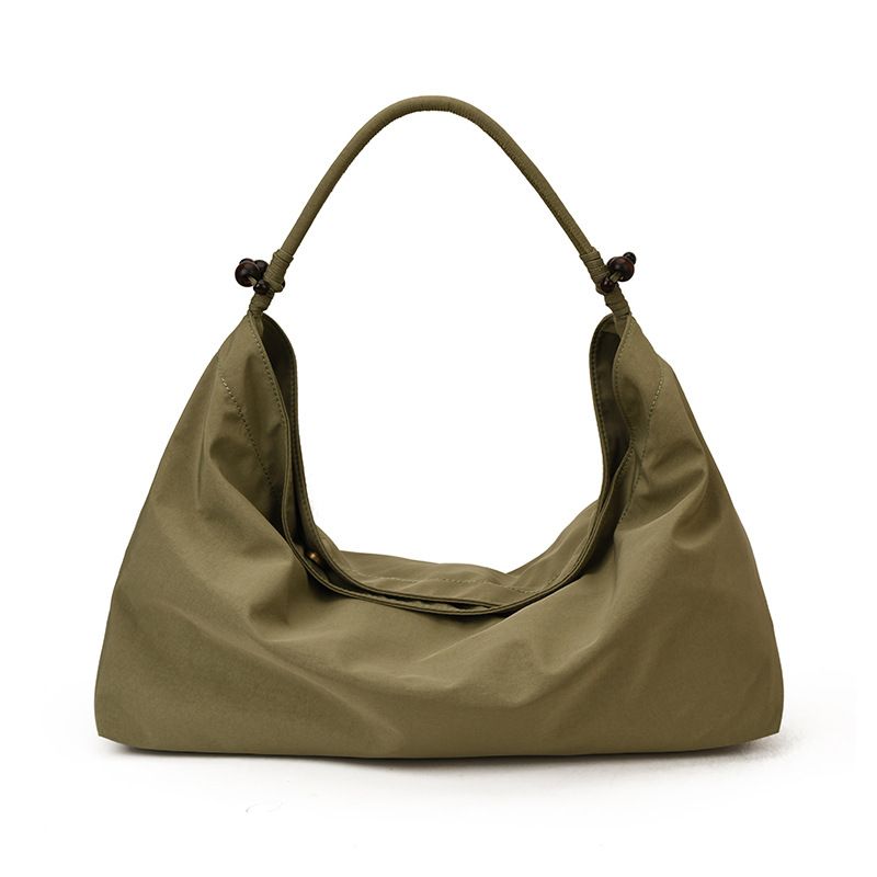 Women's Fashion Tote Bag Casual Canvas Shoulder Bag For Daily Use And Short Trips, Lightweight And Spacious With Multiple Pockets, Black, Olive Green_voghion.com