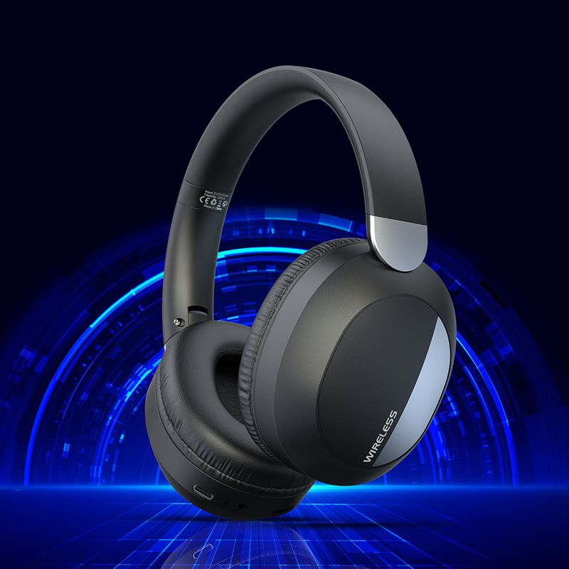 New head mounted private model noise reduction wireless Bluetooth with foldable microphone, music and gaming earphones_voghion.com