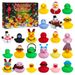 24 Christmas Funny Days Countdown Calendar Blind Box Vinyl Duck Toy Set For Holiday Decor And Ideas Gift_voghion.com