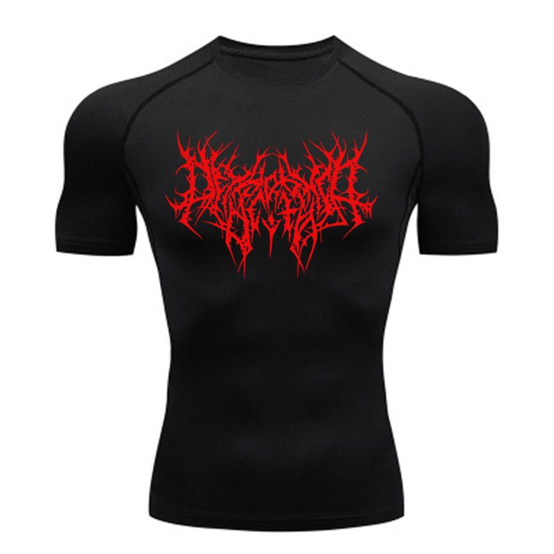 Maglietta da uomo Maglietta sportiva da corsa da uomo Magliette da fitness a compressione da uomo Magliette da allenamento a rapida asciugatura Magliette da palestra sportive da corsa Maglia_voghion.com