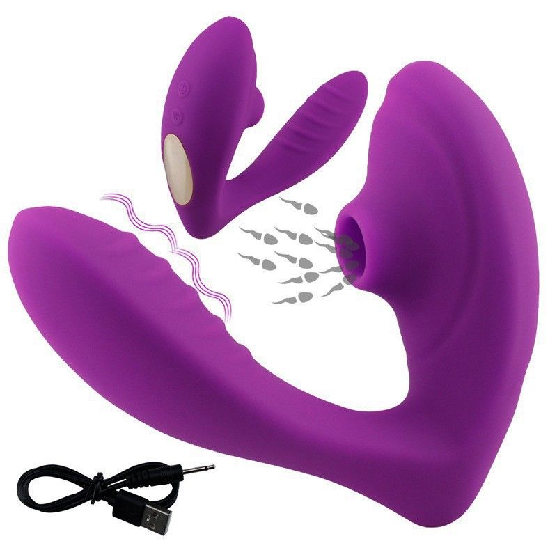 Sex fun sucking vibrator Mary wears female G-spot stimulation clitoral orgasm vibrator massage stick_voghion.com