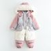 Baby Boys' Clothing new elastic waist children's color matching hooded plus velvet thickened jumpsuit ski suit_voghion.com