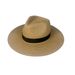 Cappello da spiaggia da viaggio con tesa larga in paglia Panama, unisex, con protezione solare estiva_voghion.com