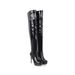 Neue Lackleder-Ritter-Overknee-Stiefel mit langem Plateauabsatz für Pole Dance, Damenschuhe, Größe 32–48_voghion.com