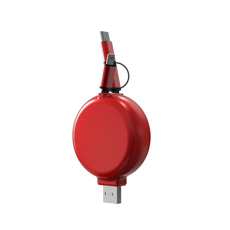 Καλώδιο δεδομένων USB γρήγορης φόρτισης δύο καλωδίων, τρία σε ένα, για Android Huawei αυτοκίνητο/σπίτι_voghion.com