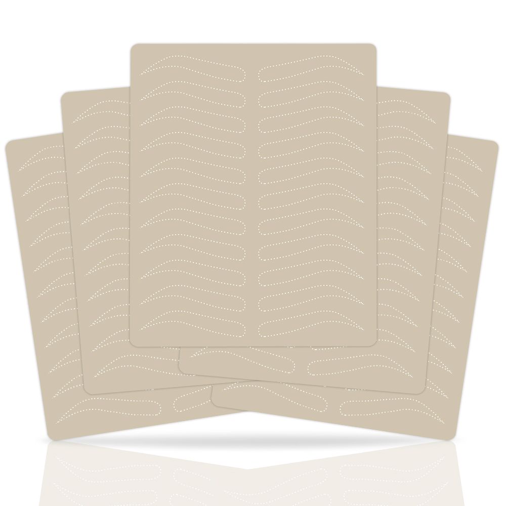 10 piezas de microblading para tatuaje de cejas, piel para práctica, suministros de maquillaje permanente para cejas, piel para entrenamiento de cejas_voghion.com