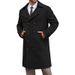 Zweireihiger Trenchcoat aus Wollmischung – Slim Fit Mantel für Herren (Schwarz/Anthrazit/Camel, M-XXXXL)_voghion.com