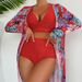 Women's Clothing Fashion Sexy Special Fabric Multi Color High End Bikini Three Piece Swimsuit_voghion.com
