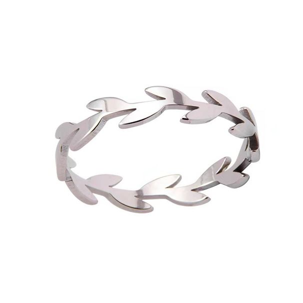New Korean And Japanese Style Simple Fresh Leaf Wheat Spike For Women, Stackable Ins Fashion Personality Titanium Steel_voghion.com