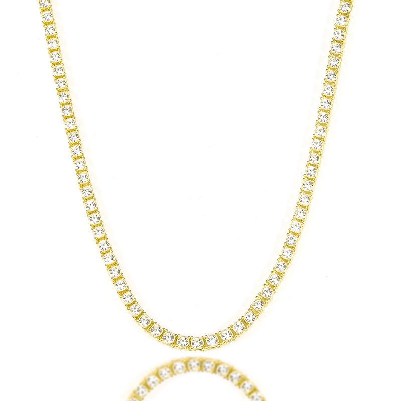 Extended Full Diamond Design Tennis Chain Bracelet Hip Hop Men's And Women's Fashion Trendy Jewelry_voghion.com