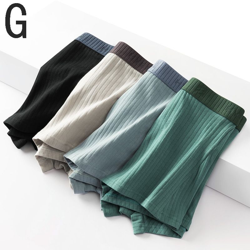4 KOS boksarice velike velikosti brezšivne bombažne hlačke za moške, poletne, tanke, L-4XL_voghion.com