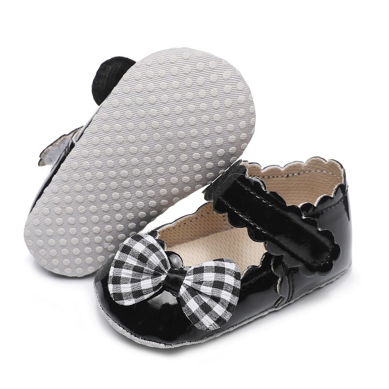 Mother & Kids Spring and autumn new style bright leather bow baby toddler shoes non-slip baby shoes soft sole hard sole children's shoes_voghion.com
