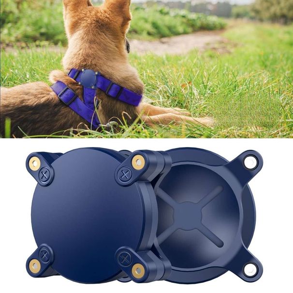 Nuovo Airtag Tracker Custodia protettiva 360 gradi impermeabile Collare per animali domestici Cane Anti-smarrimento Shell PC_voghion.com