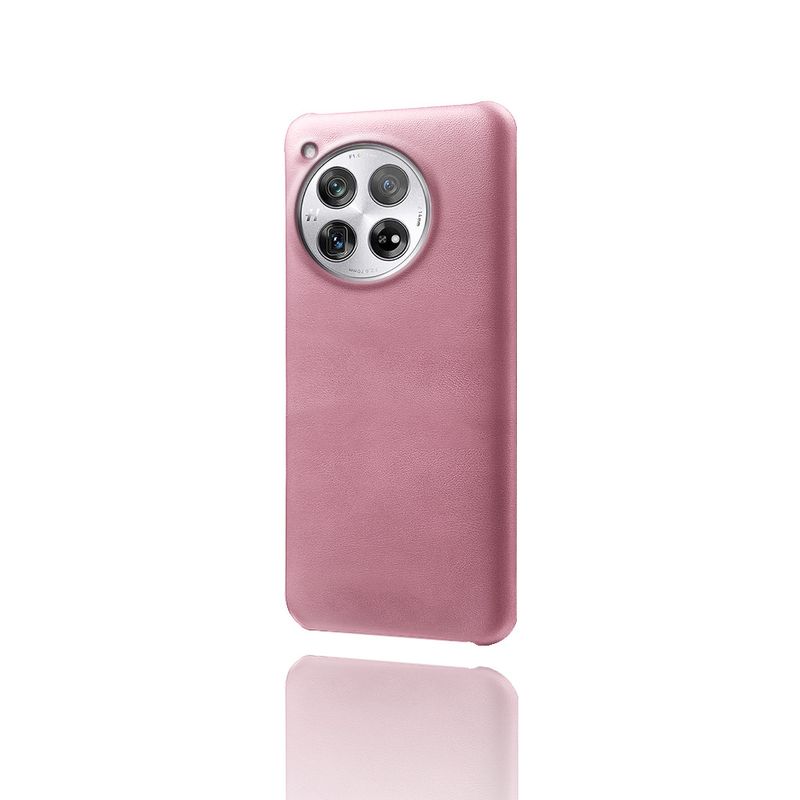 Passend für OnePlus 12 Handyhülle, Kalbsmuster Schutzhülle aus Leder, OnePlus 12 Kalbsmuster Sticker Lederhülle._voghion.com