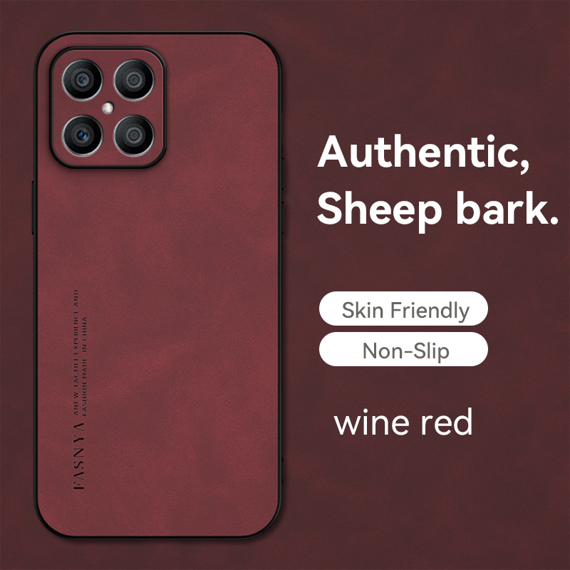 Magnetic Sheepskin Leath Case For Huawei P Smart2021 Y9S Y7A Y8P Y6P Honor 90 80 70 60 50 X7 X8 X8A X9  Matte Back_voghion.com
