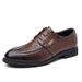 Summer Hollow Leather Shoes For Men's British Wedding Shoes For Spring And Autumn Designer Cowhide Pointed Business Shoes_voghion.com
