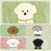 Ongeëvenaarde kwaliteit schattige puppy muis oversized teddy VIP schnauzer bichon kantoormat computer toetsenbord bureau onderlegger_voghion.com