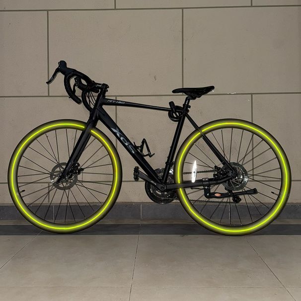 【Kolorowy wybór】 Naklejki na rower górski Nocna jazda Szprycha Pręt Stalowy drut Fluorescencyjny Wiatr i ogień Martwe koło prędkości_voghion.com