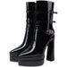 Square head waterproof platform platform high heel naked boots with thick heel in line with women_voghion.com
