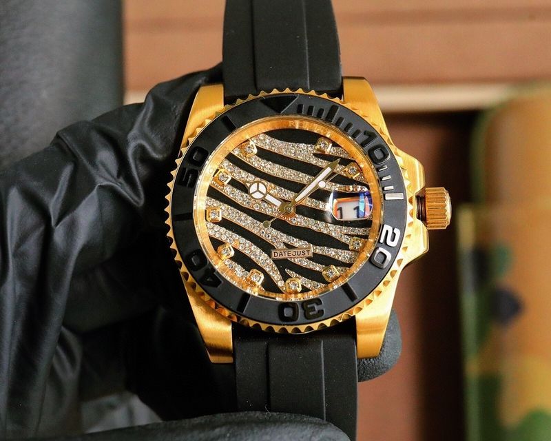 Yacht Men's Mechanical Daytona Water Ghost Watch Log Rubber Belt Waterproof_voghion.com