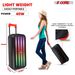 5 Core 8 Inch Bluetooth DJ Speaker 3 Way Boom Box Party Speakers Karaoke Machine Portable PA Bocina For Singing With 2 Wireless Microphone + Light P_voghion.com
