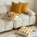 Tufted Cushion Cover With Sun, Moon, Rainbow & Raindrop Designs – Soft & Stylish Home Decor For Sofa, Bed, Car_voghion.com