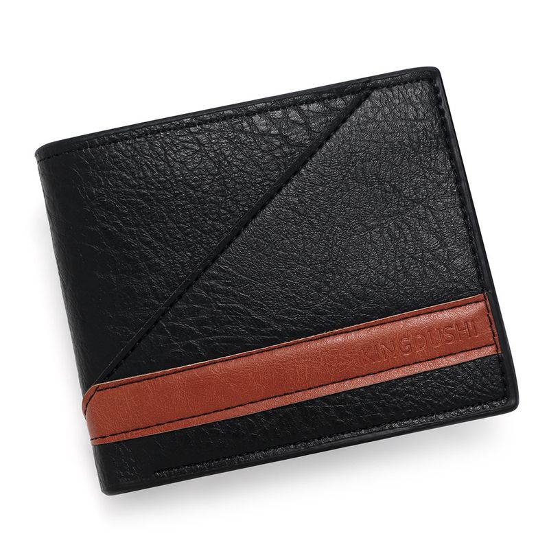 Geldbörse Kartenetuis Herren Kurze Geldbörse Retro Geldbörse Geldklammer Scharnier Dreifach Faltbare Tasche Münztüte Kartenhalter_voghion.com