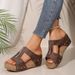 Sandálias de verão femininas com plataforma larga e salto alto - Peep Toe, confortáveis, sem cadarço, para praia_voghion.com