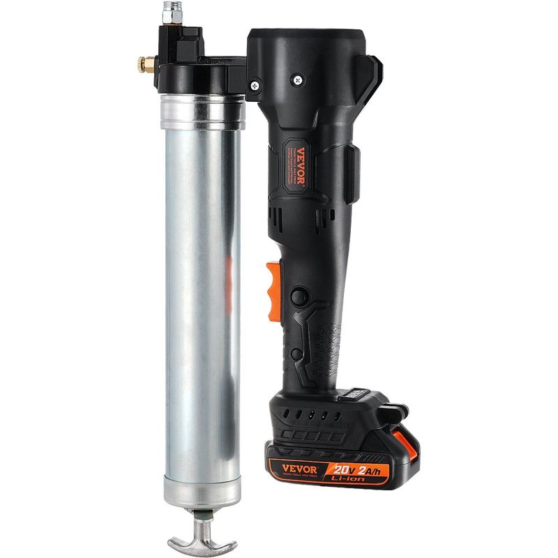 VEVOR Cordless Grease Gun, 20-Volt, 10,000 PSI, 39" Long Hose, Electric Grease Gun Kit Professional High Pressure Battery Powered Grease Gun With Carrying Case, Battery And Charger Included, Black_voghion.com