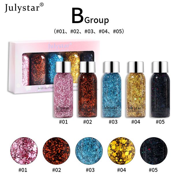 Eye Shadow Makeup Blue Glitter Liquid Eyeshadow Stage Makeup Face Body Glitter Colorful Eyeshadow Set_voghion.com