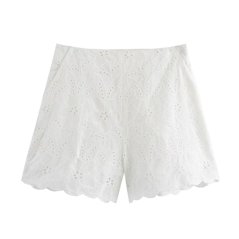 Damen 2024 Sommer neues ausgehöhltes Anzugjacken-Shorts-Set_voghion.com