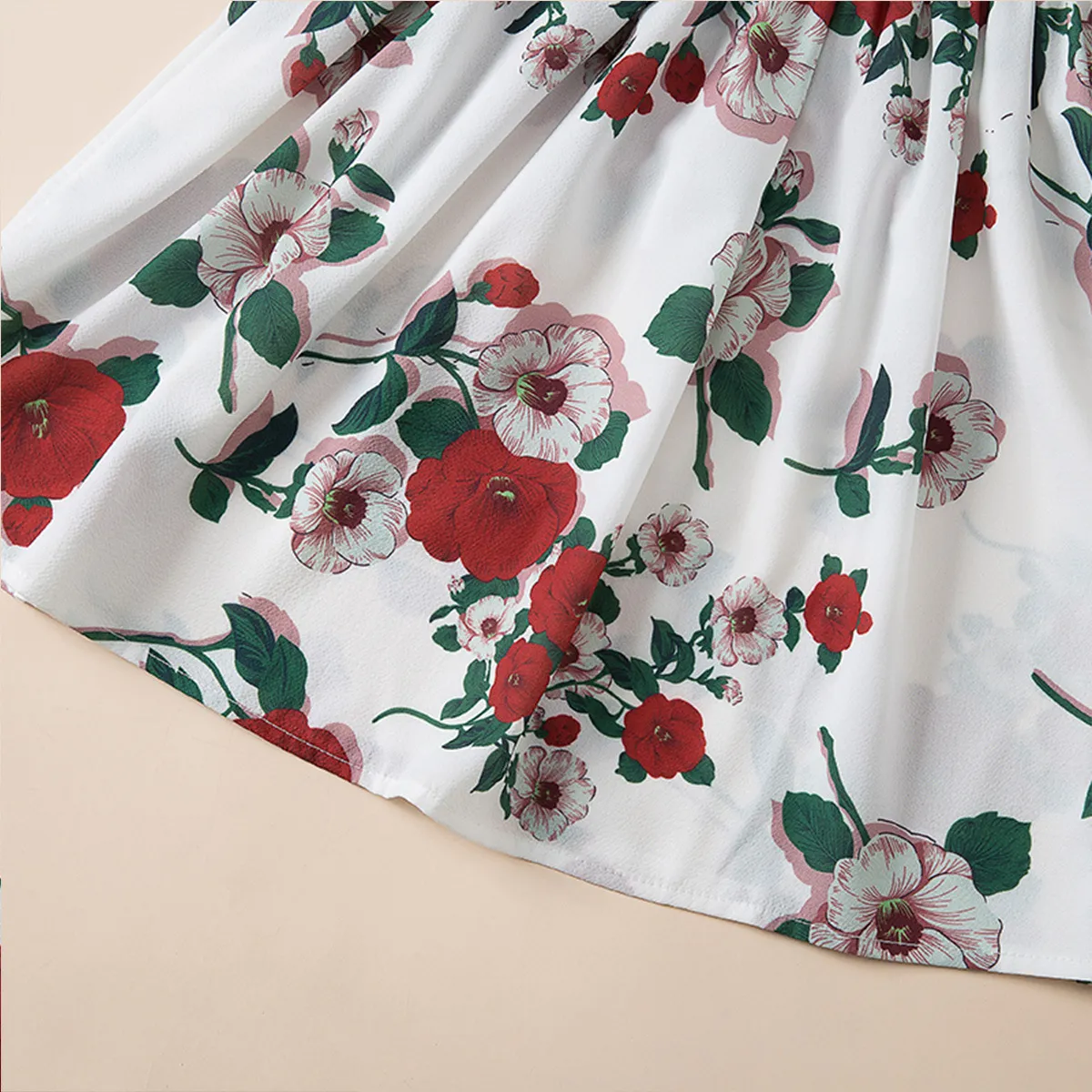 Robe mère-fille à bretelles, motif floral, pour enfant, commerce extérieur, européenne et américaine, YY0009_voghion.com